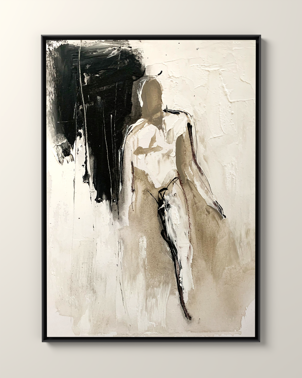 Figura Canvas Artwork in a Black frame | KUNAL TREHAN Casa Maison Home