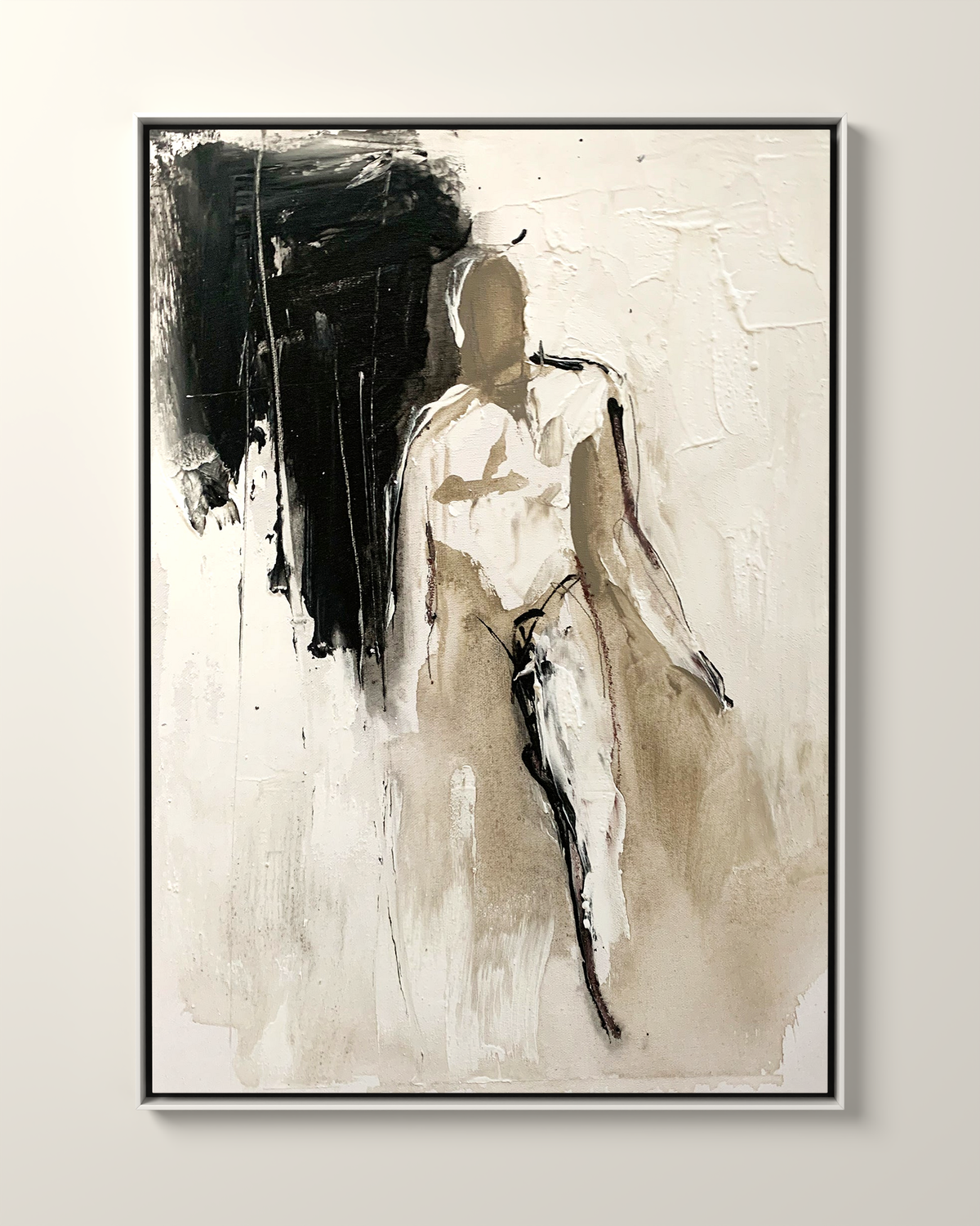 Figura Canvas Artwork in a White frame | KUNAL TREHAN Casa Maison Home