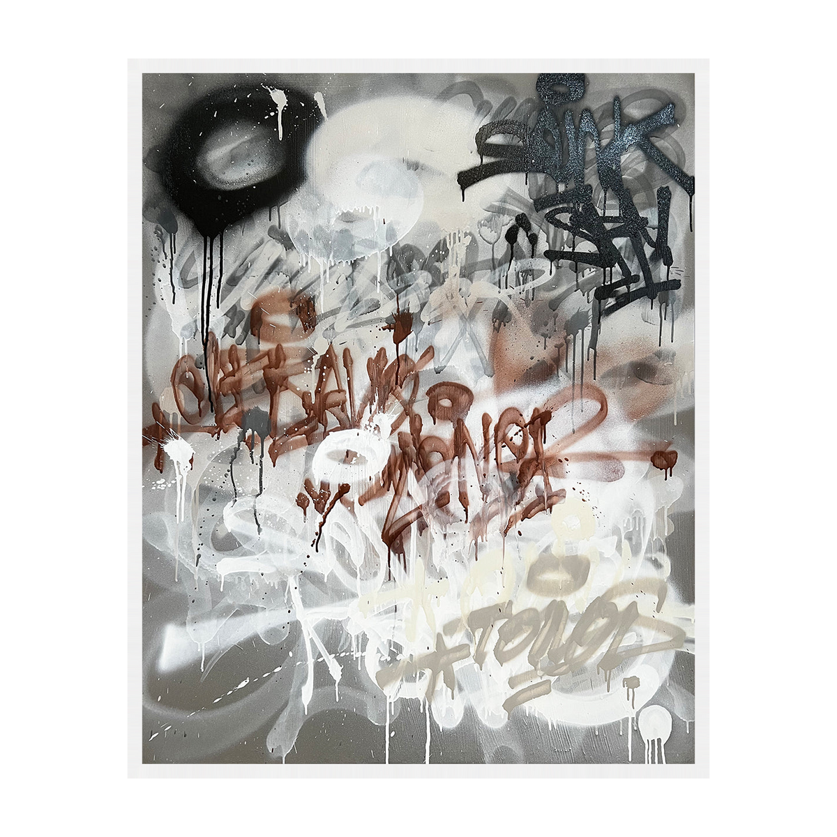 Grafico Brut Canvas Artwork – White