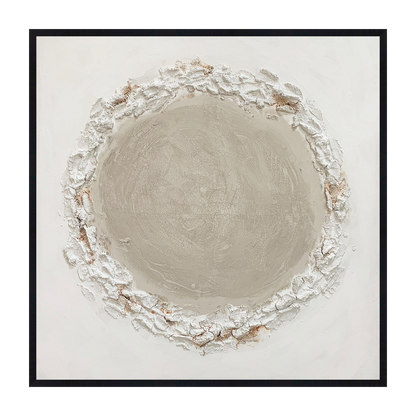 Halo Mineral Canvas Artwork – Black