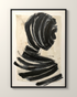 Interno Nero 2 Canvas Artwork in a Black frame | KUNAL TREHAN Casa Maison Home