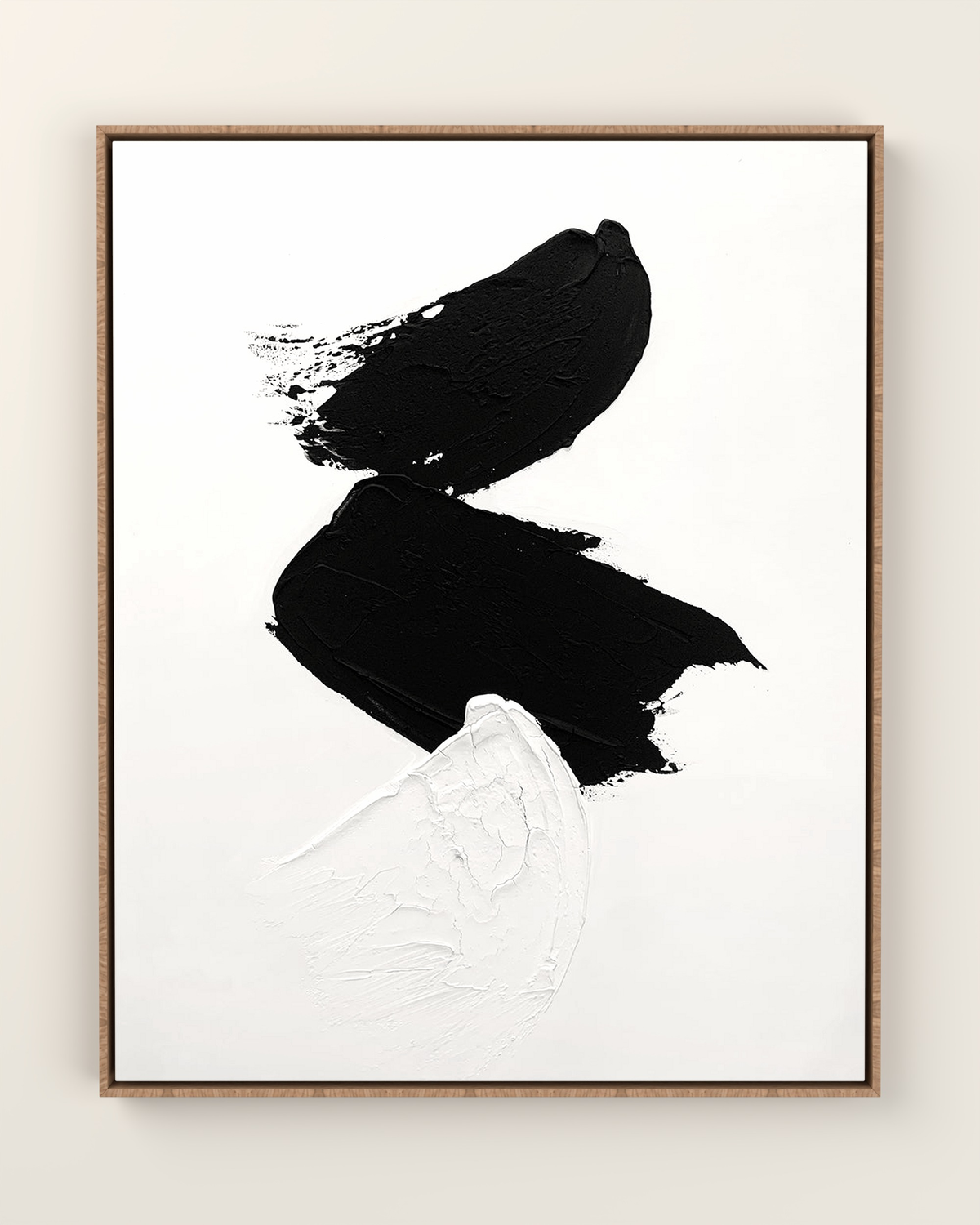 Inverso Canvas Artwork in an Oak float frame | KUNAL TREHAN Casa Maison Home