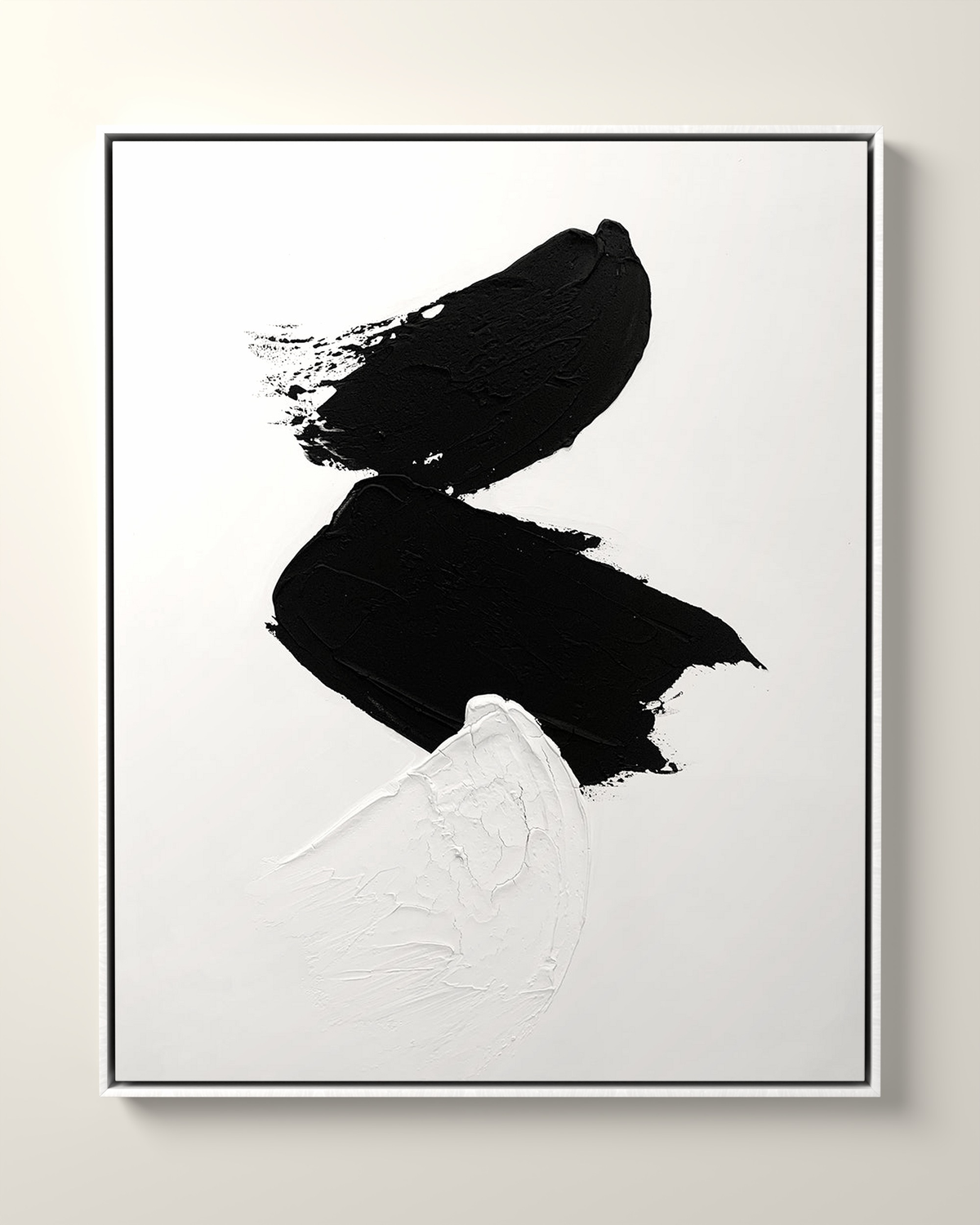 Inverso Canvas Artwork in a White float frame | KUNAL TREHAN Casa Maison Home