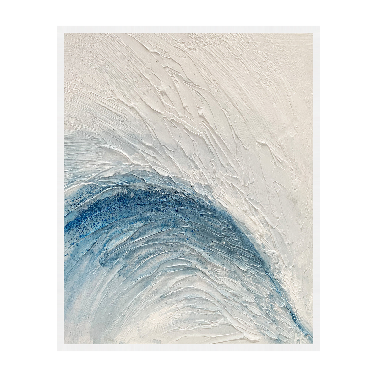 Ismara canvas artwork — White
