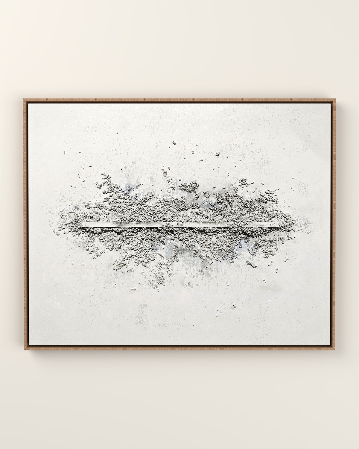 Ligne Claire Canvas Artwork in an Oak float frame | KUNAL TREHAN Casa Maison Home