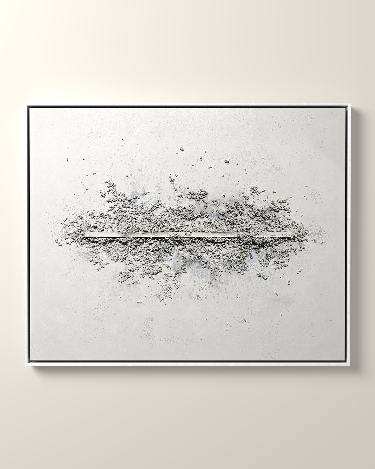 Ligne Claire Canvas Artwork in a White float frame | KUNAL TREHAN Casa Maison Home