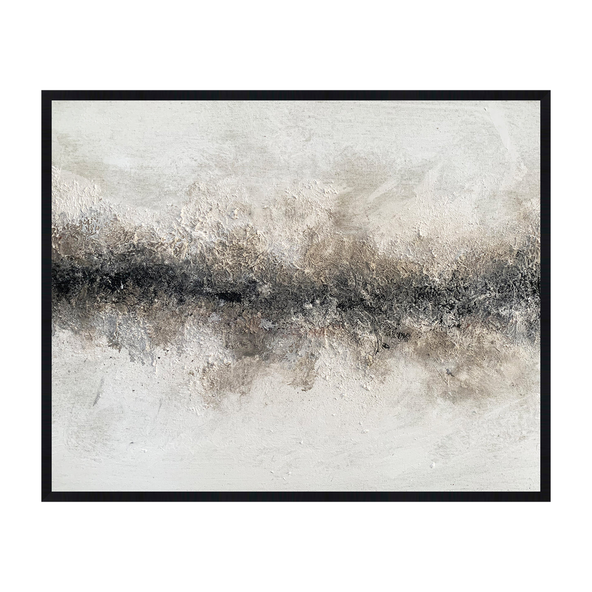 Ligne De Terre Canvas Artwork – Black