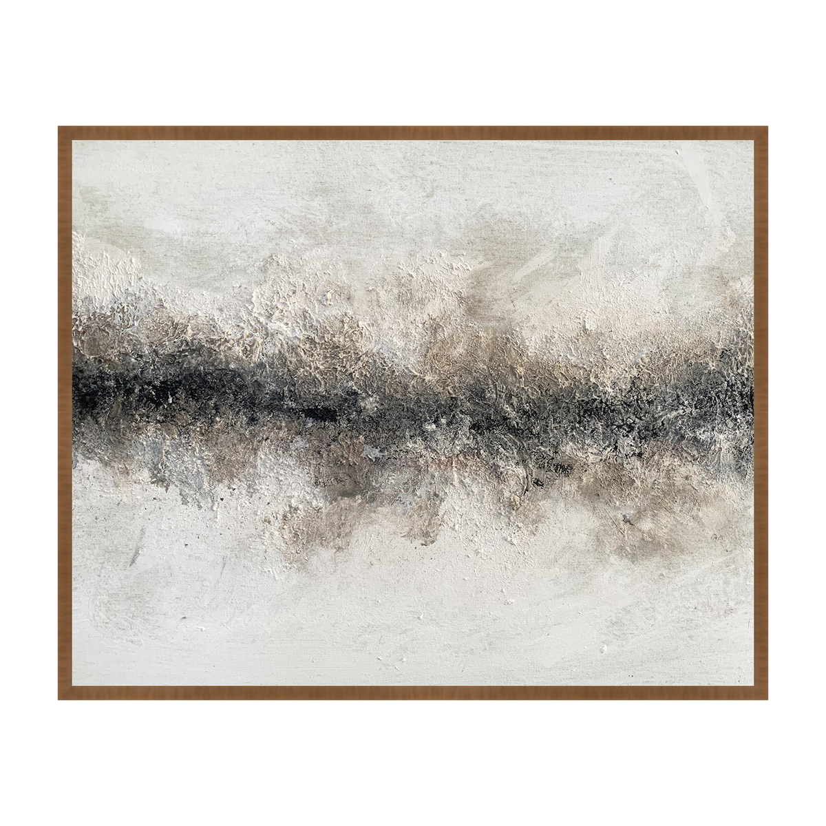 Ligne De Terre Canvas Artwork – Walnut