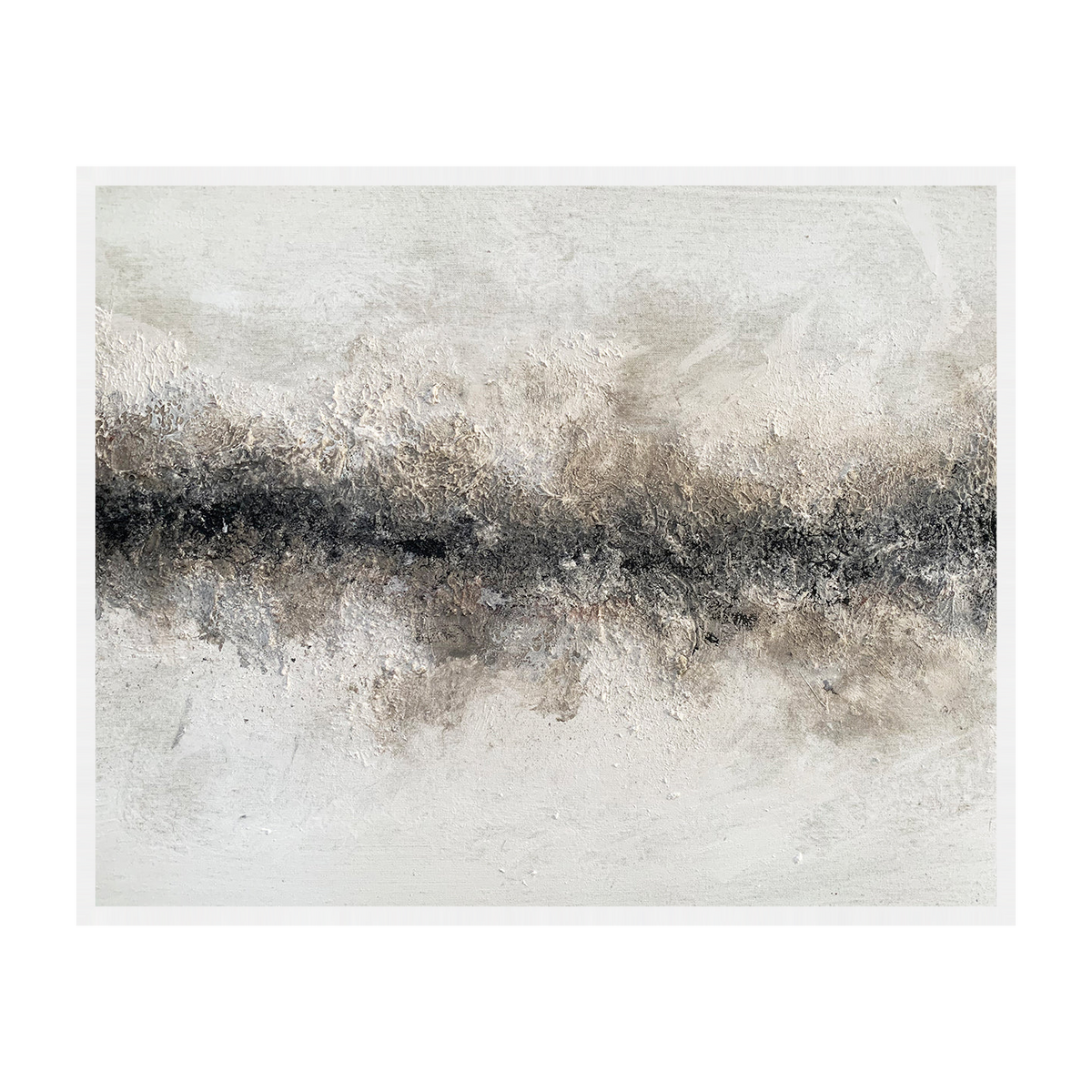 Ligne De Terre Canvas Artwork – White