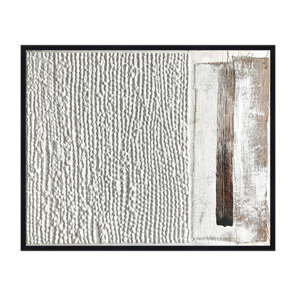 Linea Tactile Canvas Artwork – Black