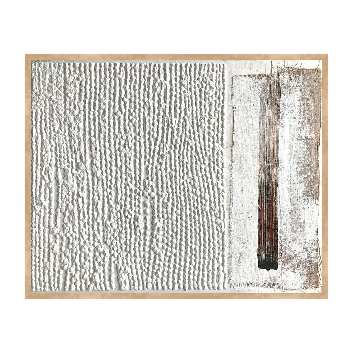 Linea Tactile Canvas Artwork – Oak