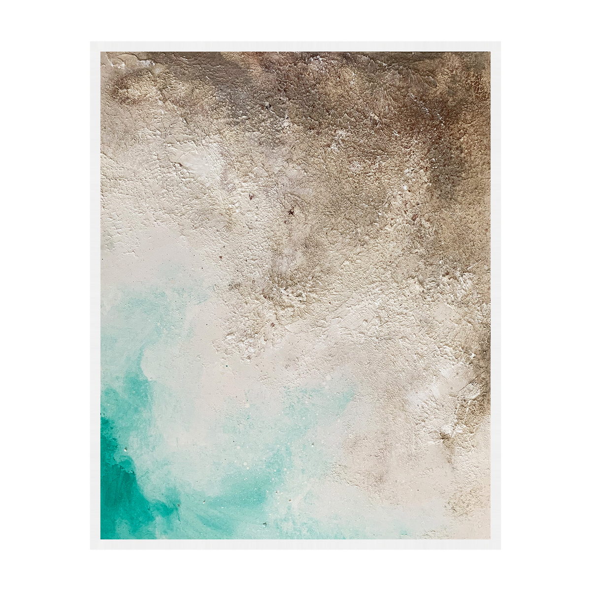 Lunair canvas artwork — White