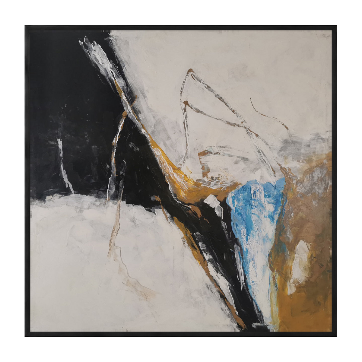 Lunaro canvas artwork — Black