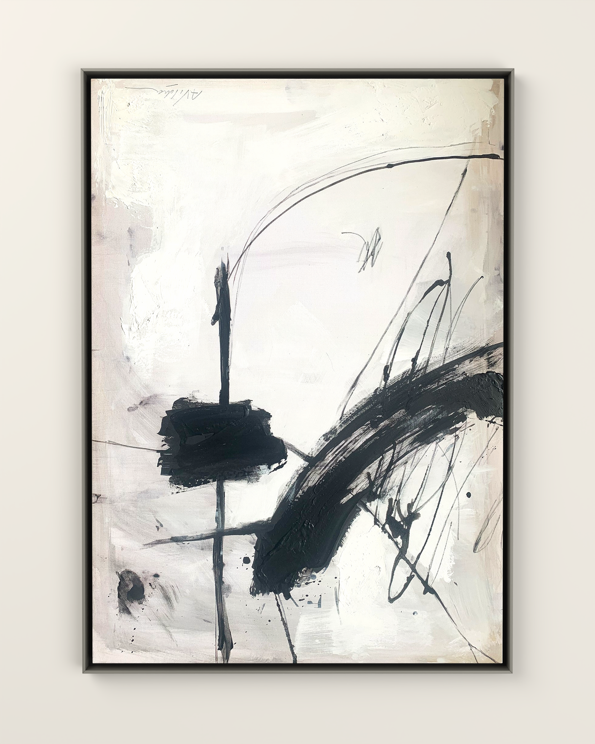 Lunetta Canvas Artwork in a Silver frame | KUNAL TREHAN Casa Maison Home