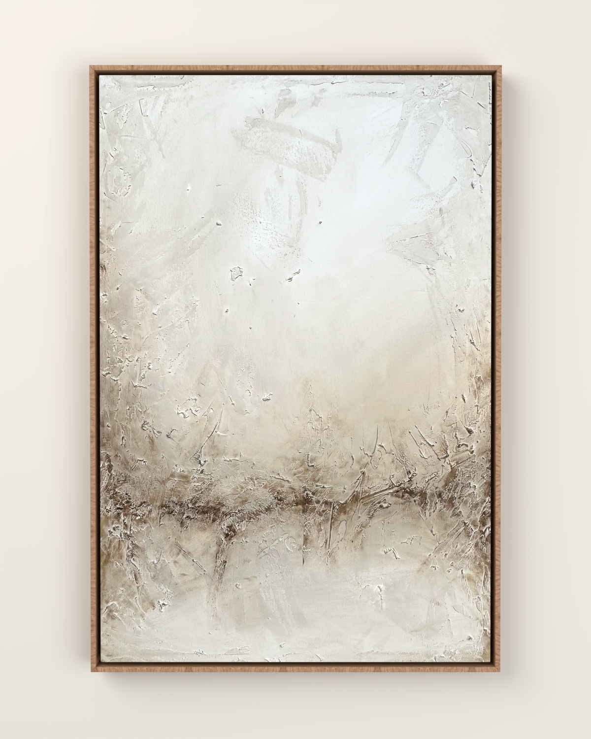 Malas Canvas Print Artwork in an Oak float frame | KUNAL TREHAN Casa Maison Home