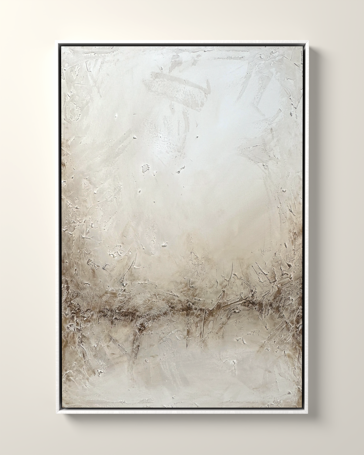 Malas Canvas Print Artwork in a White float frame | KUNAL TREHAN Casa Maison Home