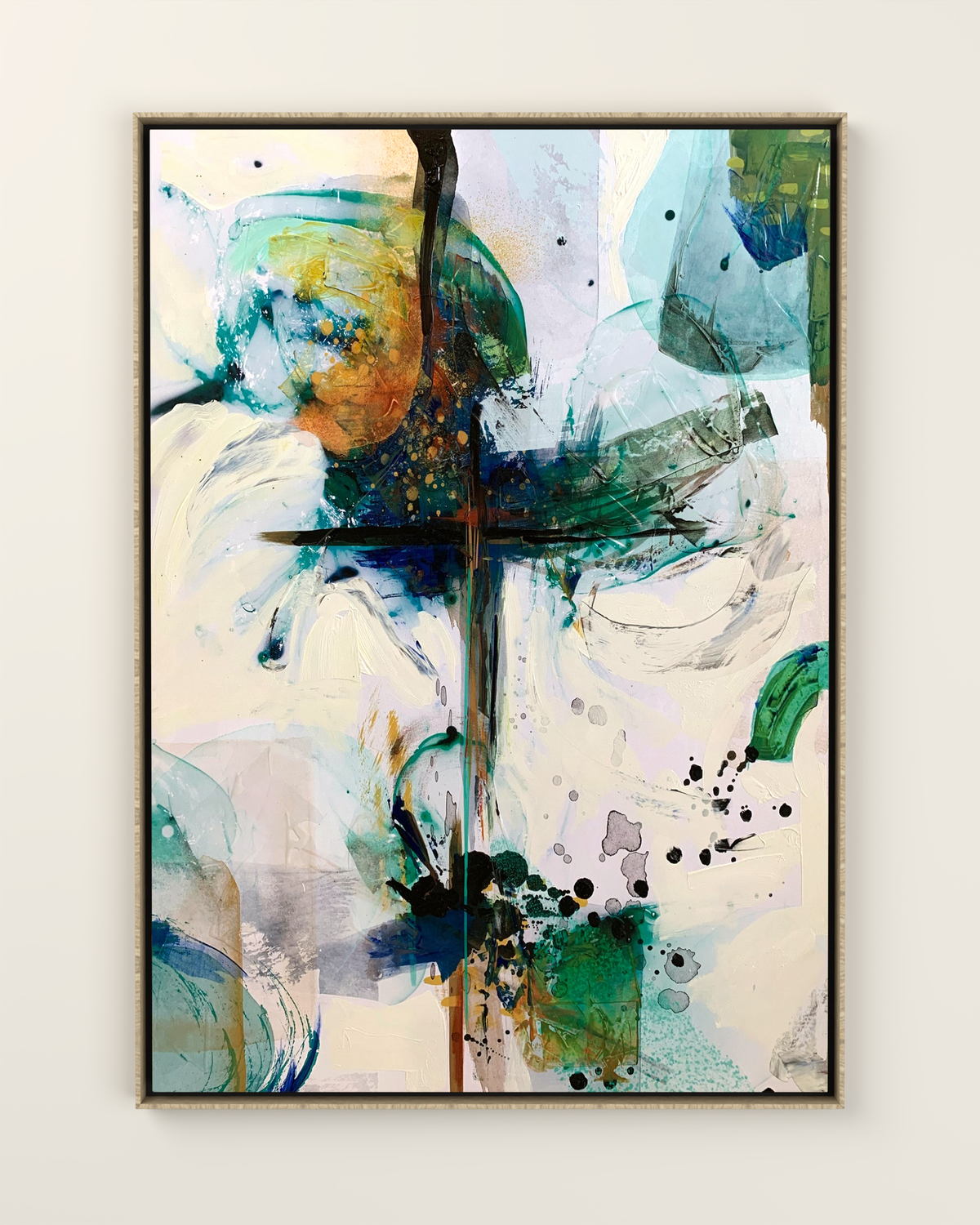 Marealto Canvas Artwork in an Oak frame | KUNAL TREHAN Casa Maison Home