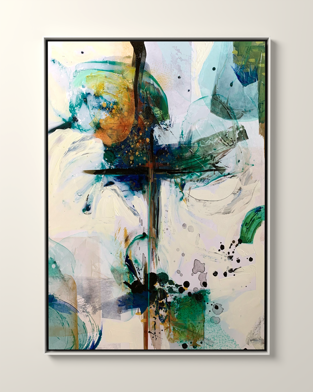 Marealto Canvas Artwork in a White frame | KUNAL TREHAN Casa Maison Home