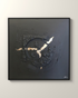 Milan Noir Canvas Artwork in a Black float frame | KUNAL TREHAN Casa Maison Home
