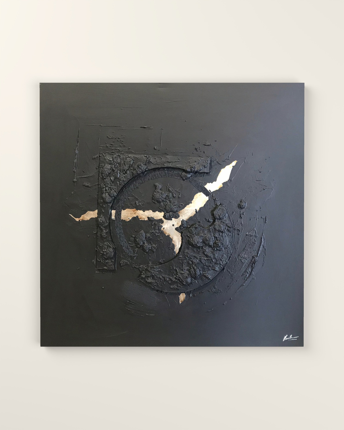 Milan Noir Canvas Artwork without frame | KUNAL TREHAN Casa Maison Home