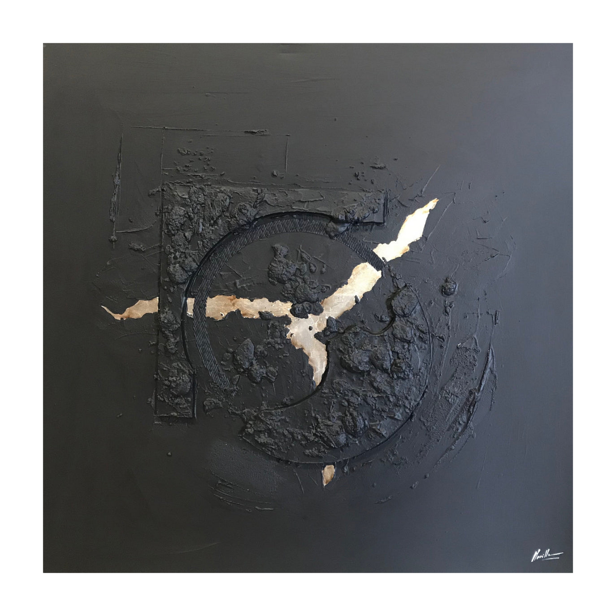 Milan Noir Canvas Artwork – Without Frame