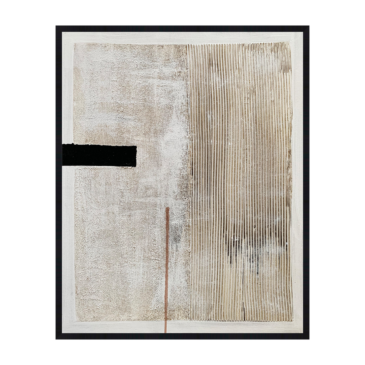 Monolithe Canvas Artwork – Black