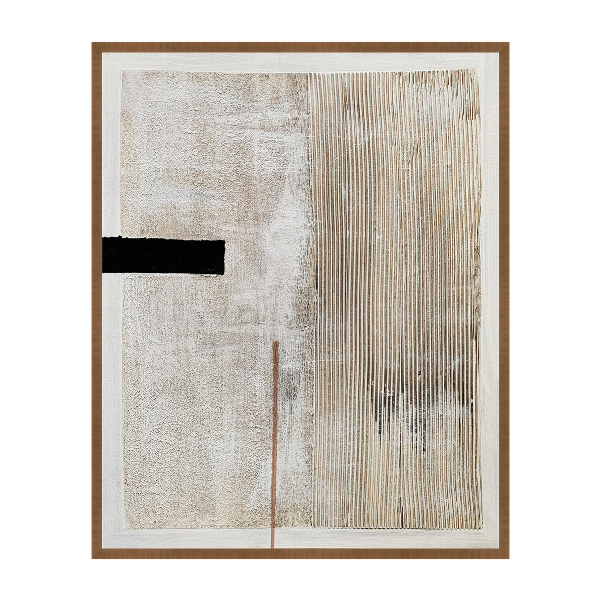 Monolithe Canvas Artwork – Walnut