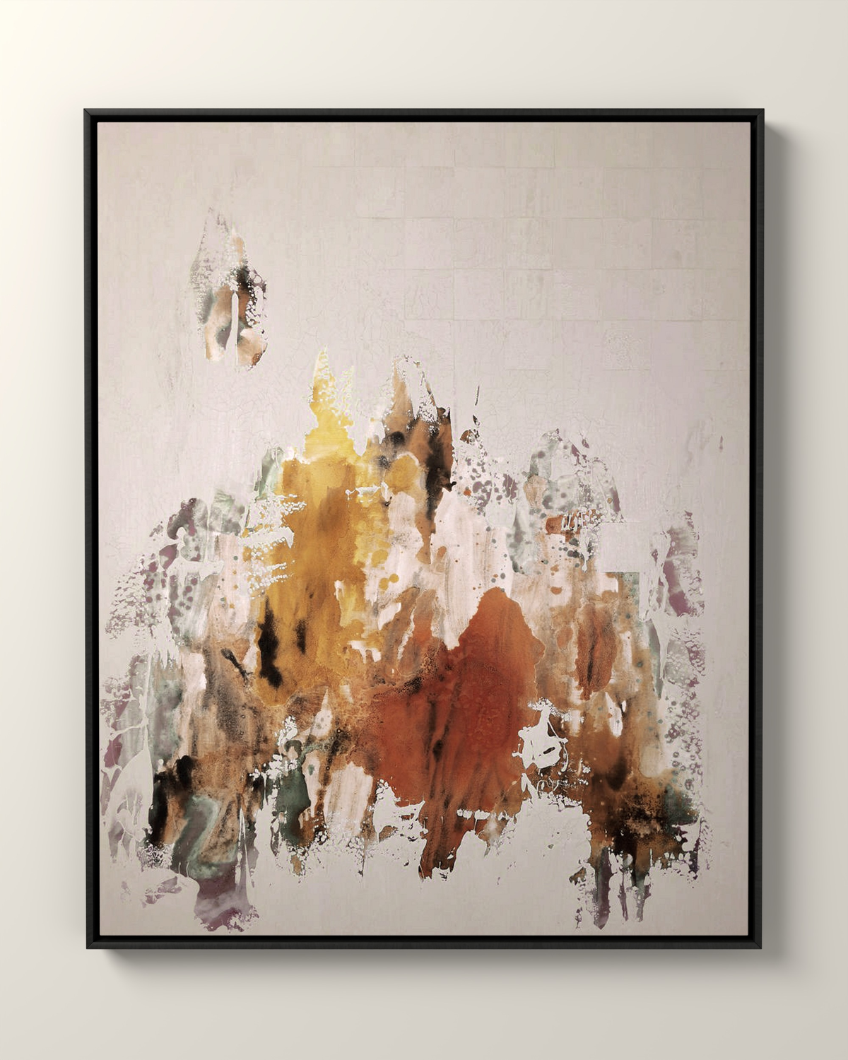 Murano Canvas Artwork in a Black float frame | KUNAL TREHAN Casa Maison Home