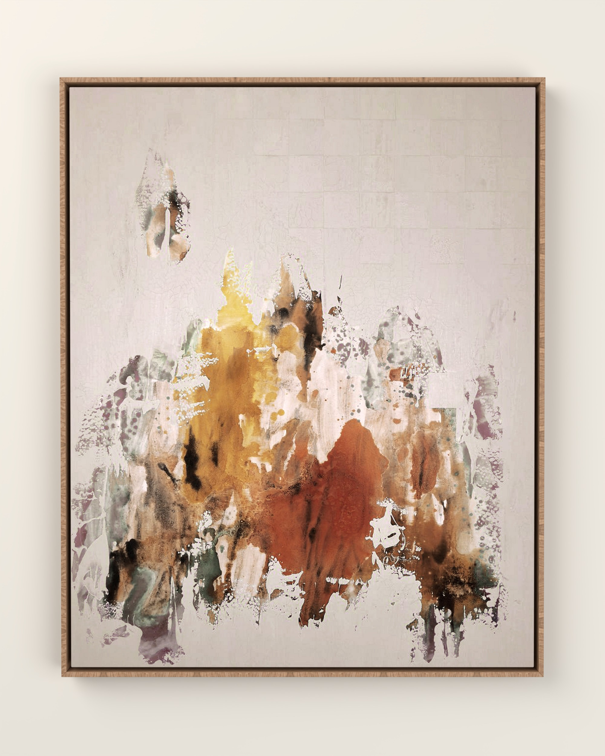 Murano Canvas Artwork in an Oak float frame | KUNAL TREHAN Casa Maison Home