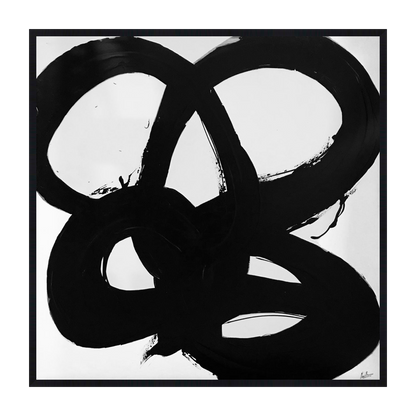 Neroletto canvas artwork — Black