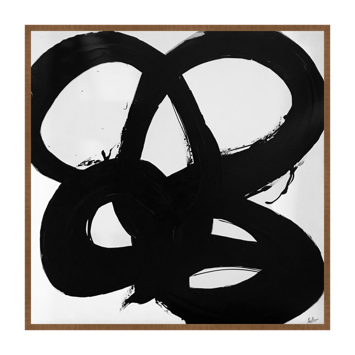 Neroletto canvas artwork — Walnut