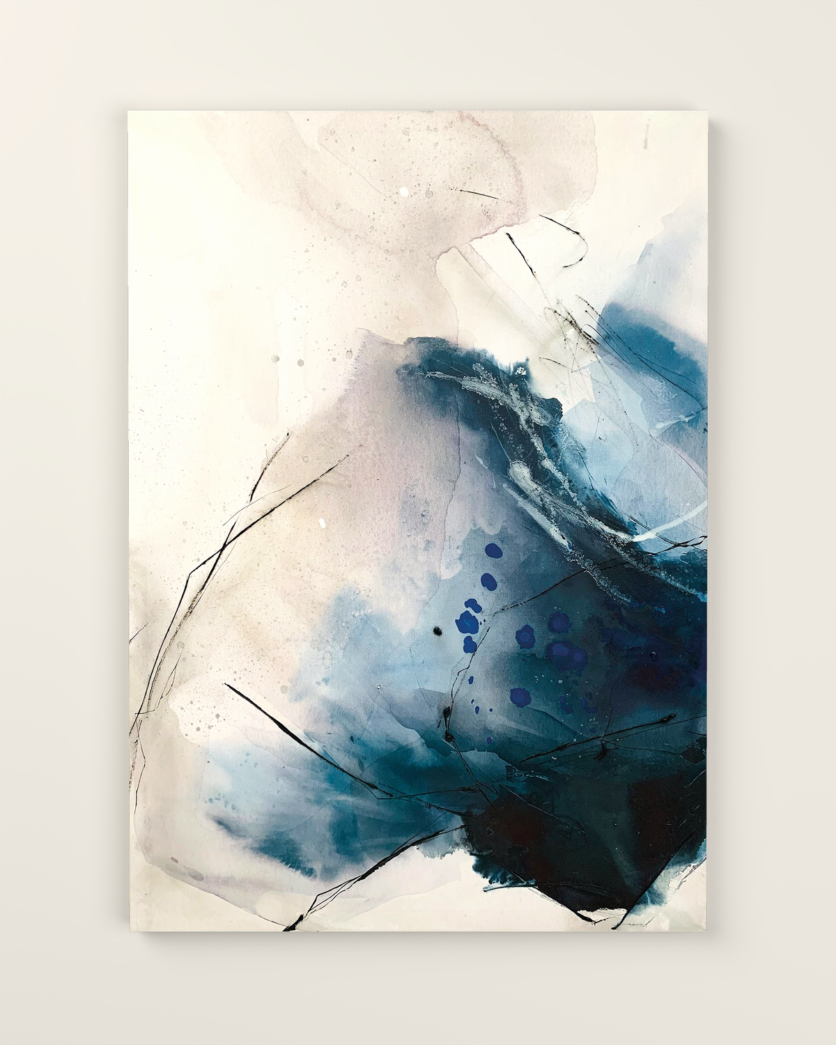 Onda 1 Canvas Artwork without frame | KUNAL TREHAN Casa Maison Home