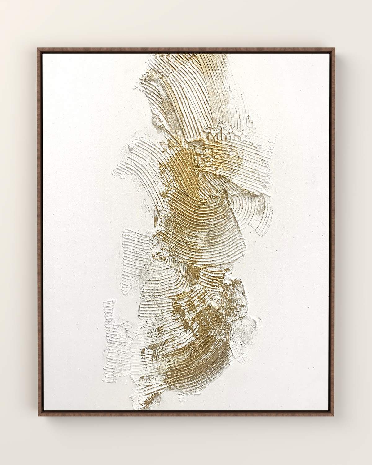 Orario Canvas Artwork in a Walnut float frame | KUNAL TREHAN Casa Maison Home