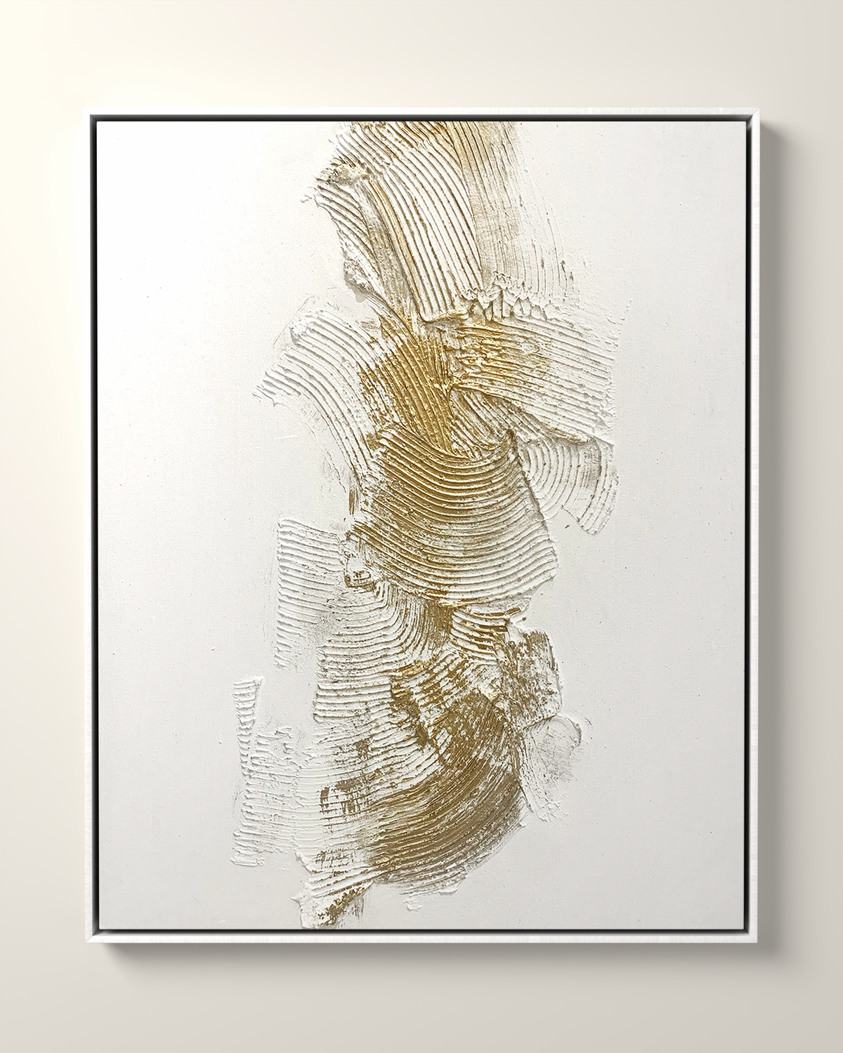 Orario Canvas Artwork in a White float frame | KUNAL TREHAN Casa Maison Home