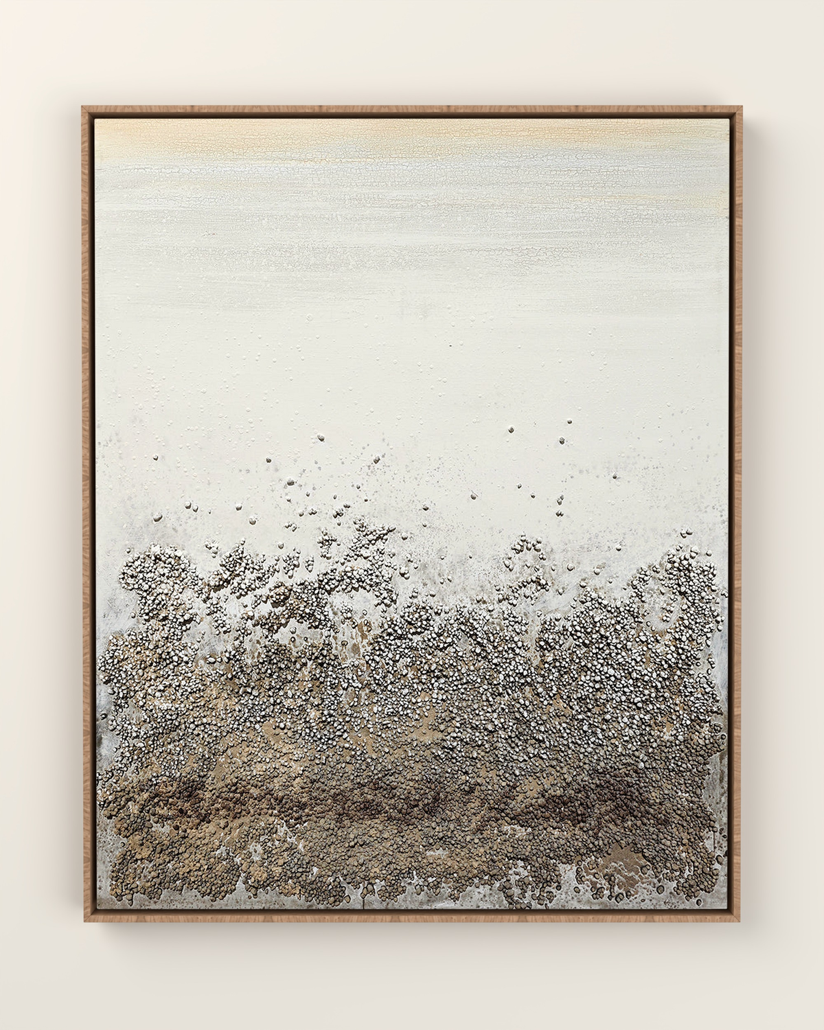Orée Canvas Artwork in an Oak float frame | KUNAL TREHAN Casa Maison Home