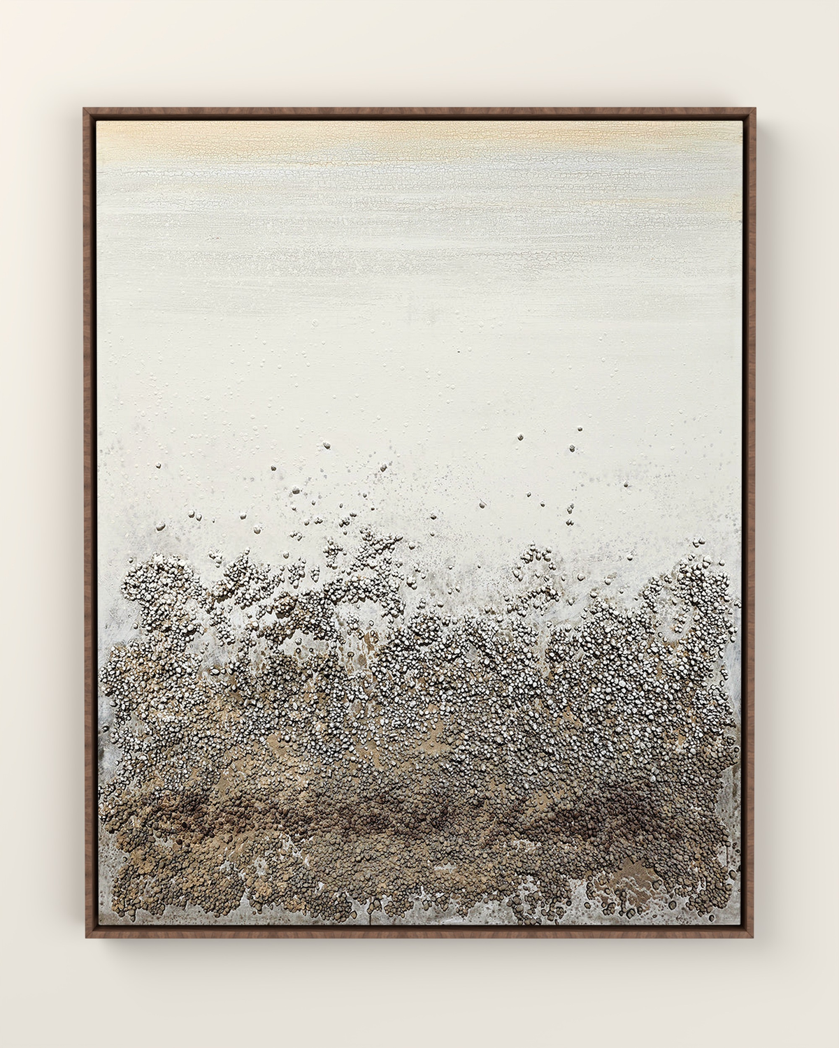Orée Canvas Artwork in a Walnut float frame | KUNAL TREHAN Casa Maison Home