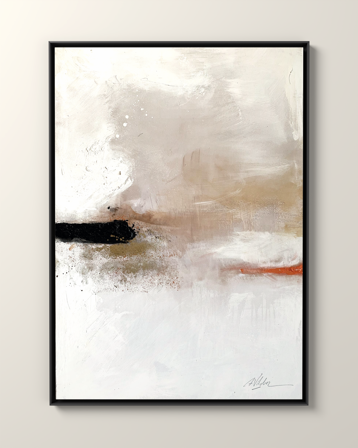 Orto 2 Canvas Artwork in a Black frame | KUNAL TREHAN Casa Maison Home