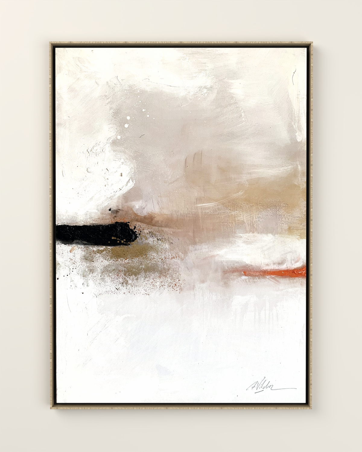 Orto 2 Canvas Artwork in an Oak frame | KUNAL TREHAN Casa Maison Home