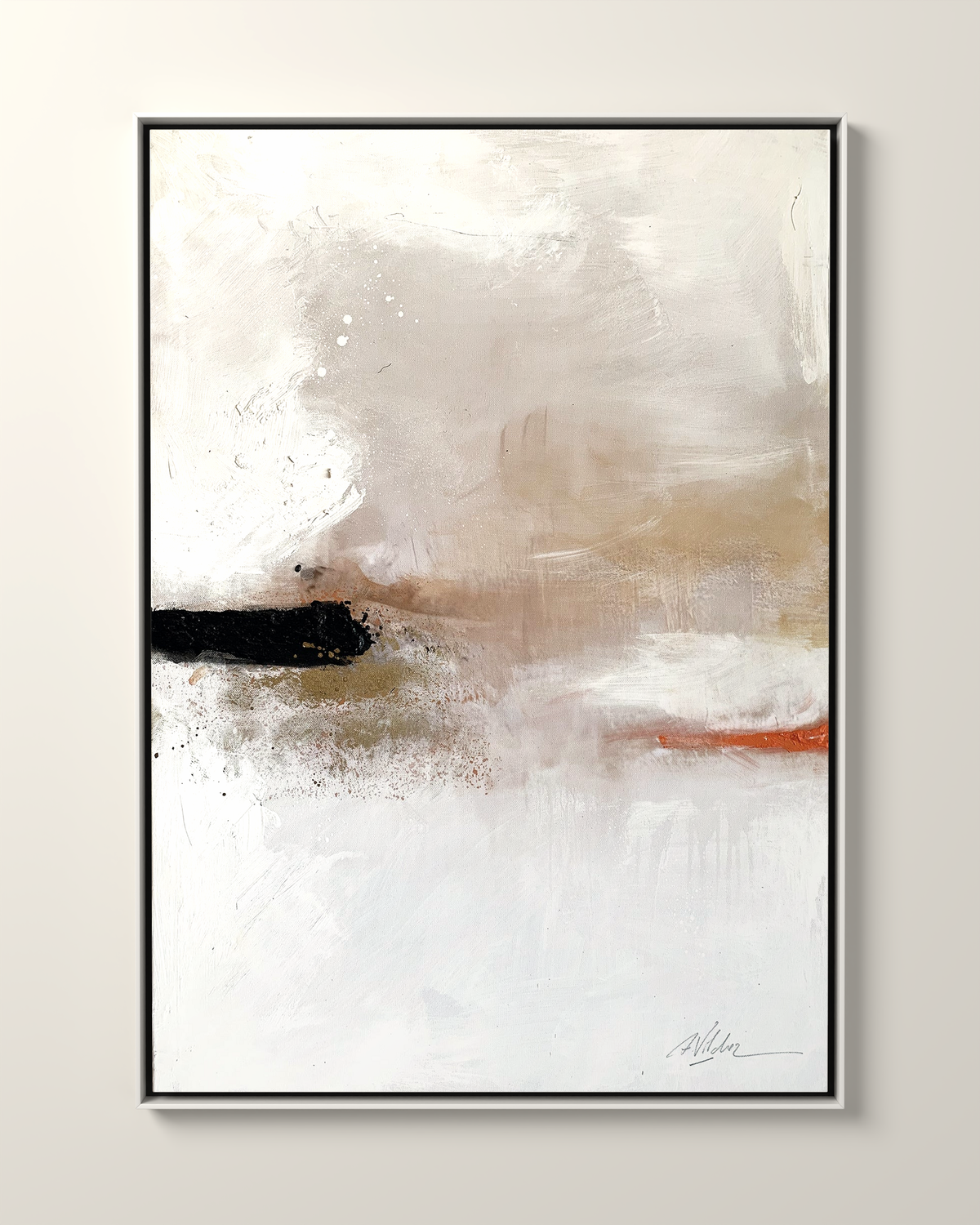 Orto 2 Canvas Artwork in a White frame | KUNAL TREHAN Casa Maison Home