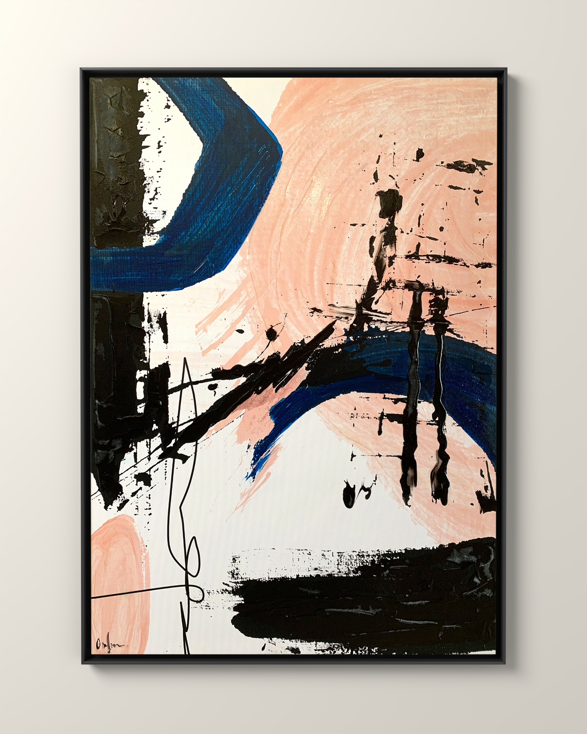 Pendula 2 Canvas Artwork in a Black frame | KUNAL TREHAN Casa Maison Home