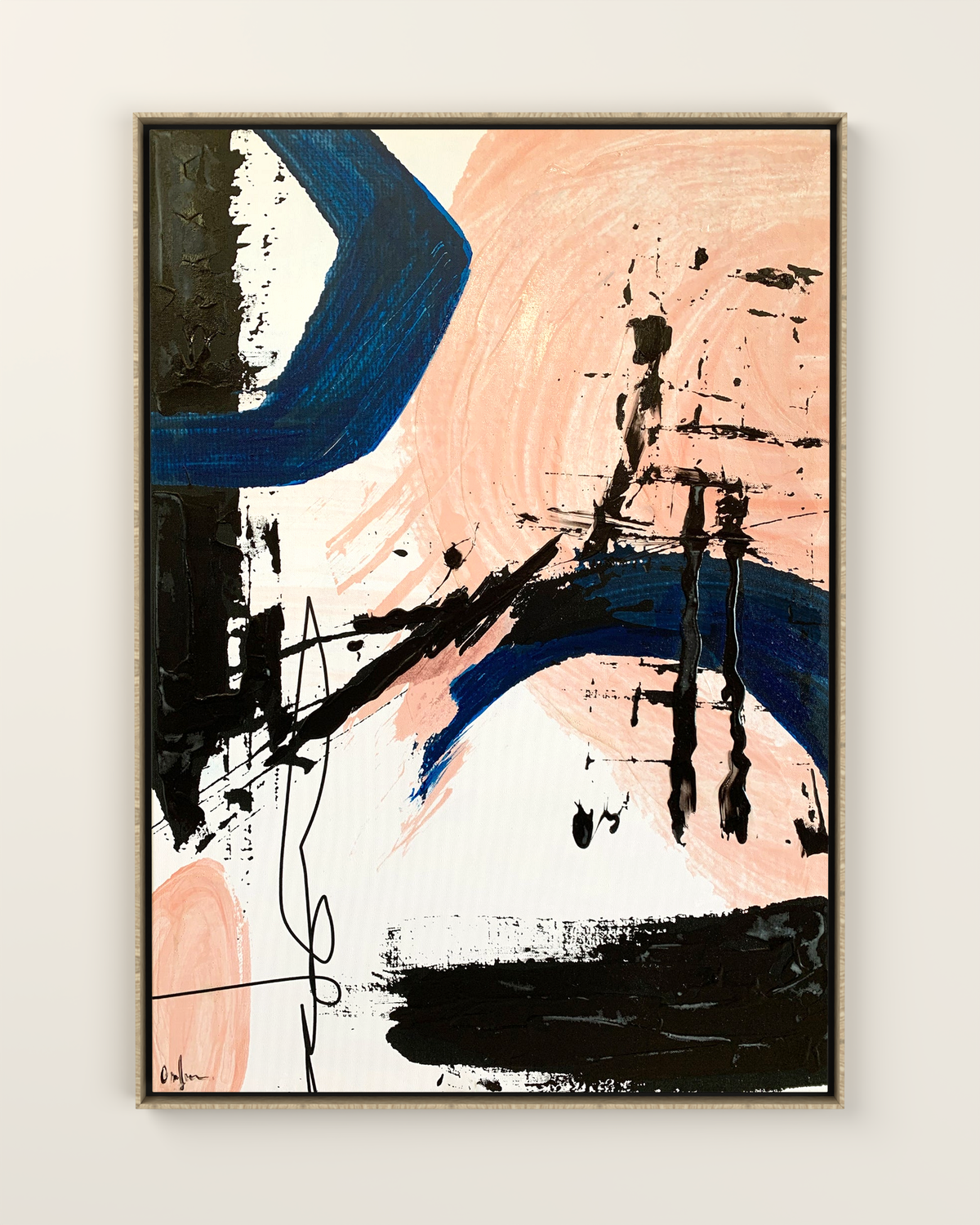 Pendula 2 Canvas Artwork in an Oak frame | KUNAL TREHAN Casa Maison Home