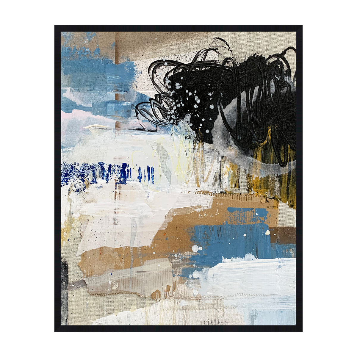 Rivetta Canvas Artwork - Black