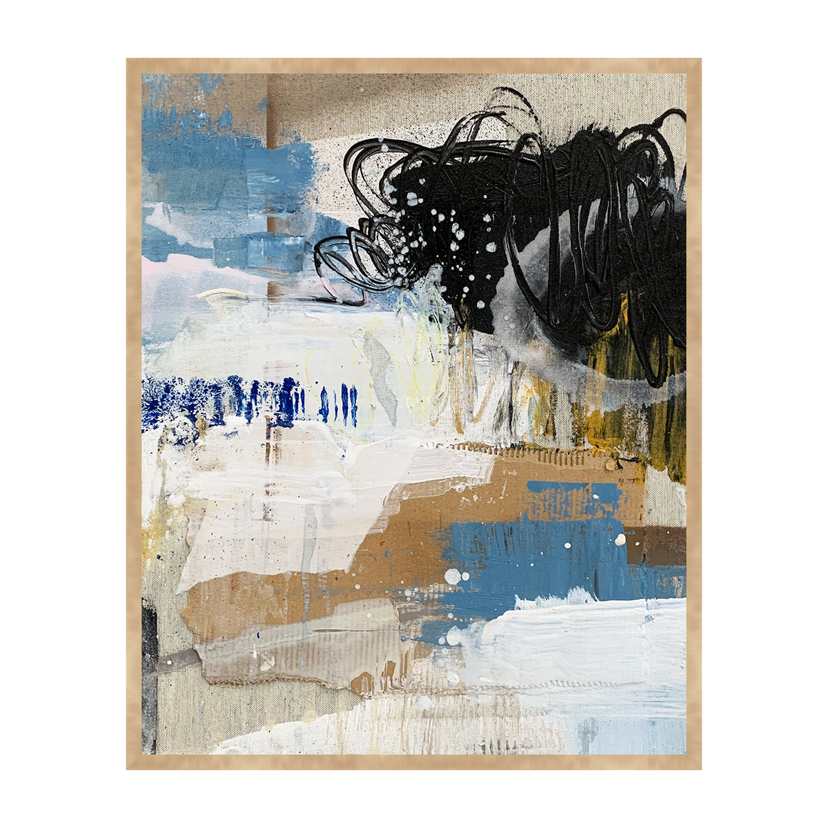 Rivetta Canvas Artwork - Oak