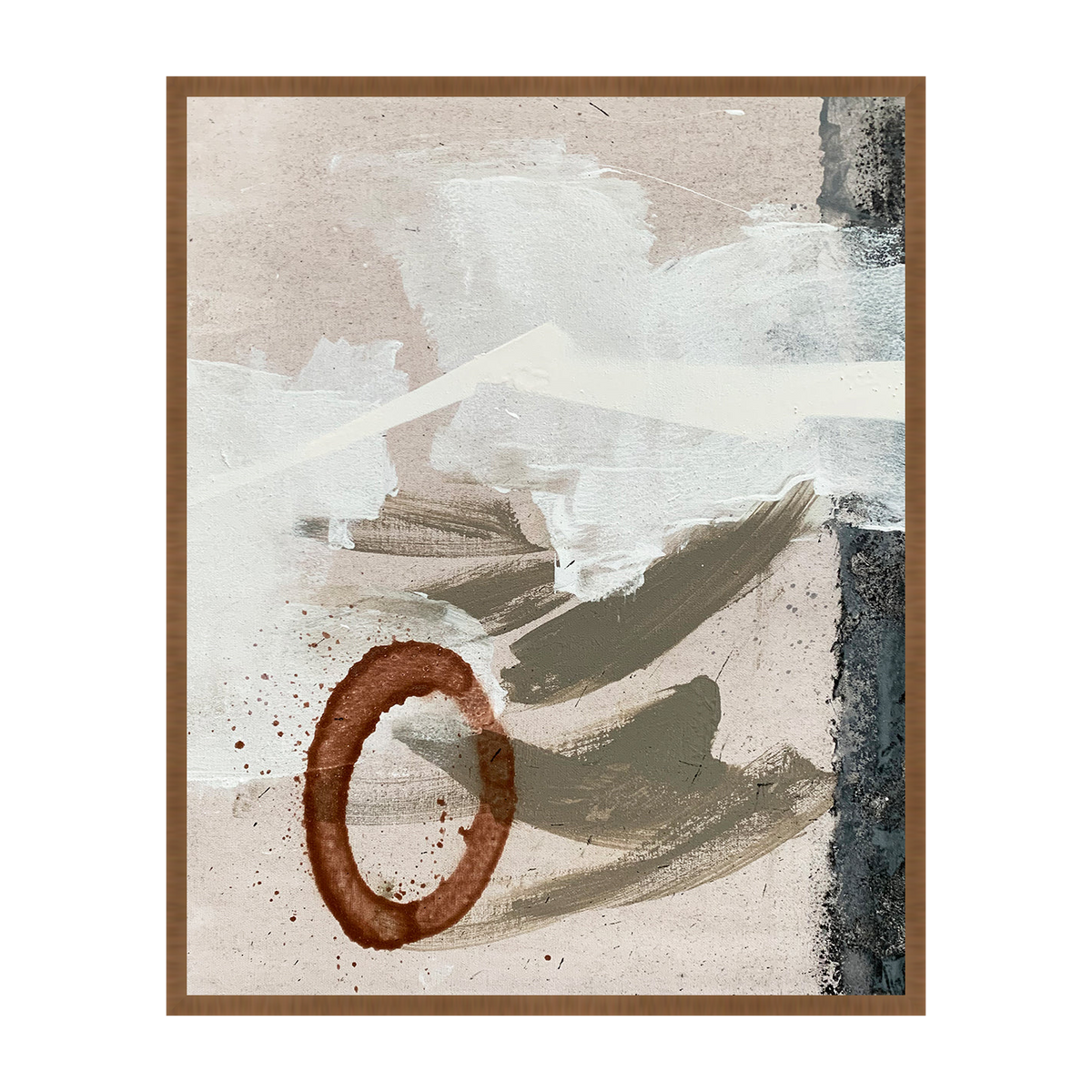 Rossa Canvas Artwork - Walnut