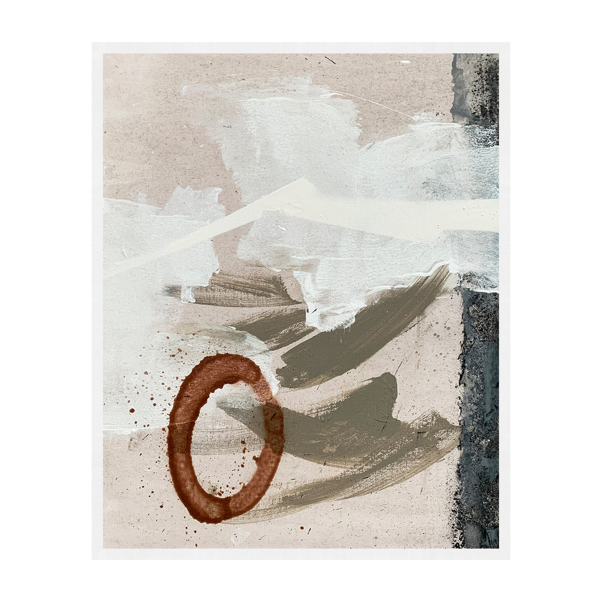Rossa Canvas Artwork - White
