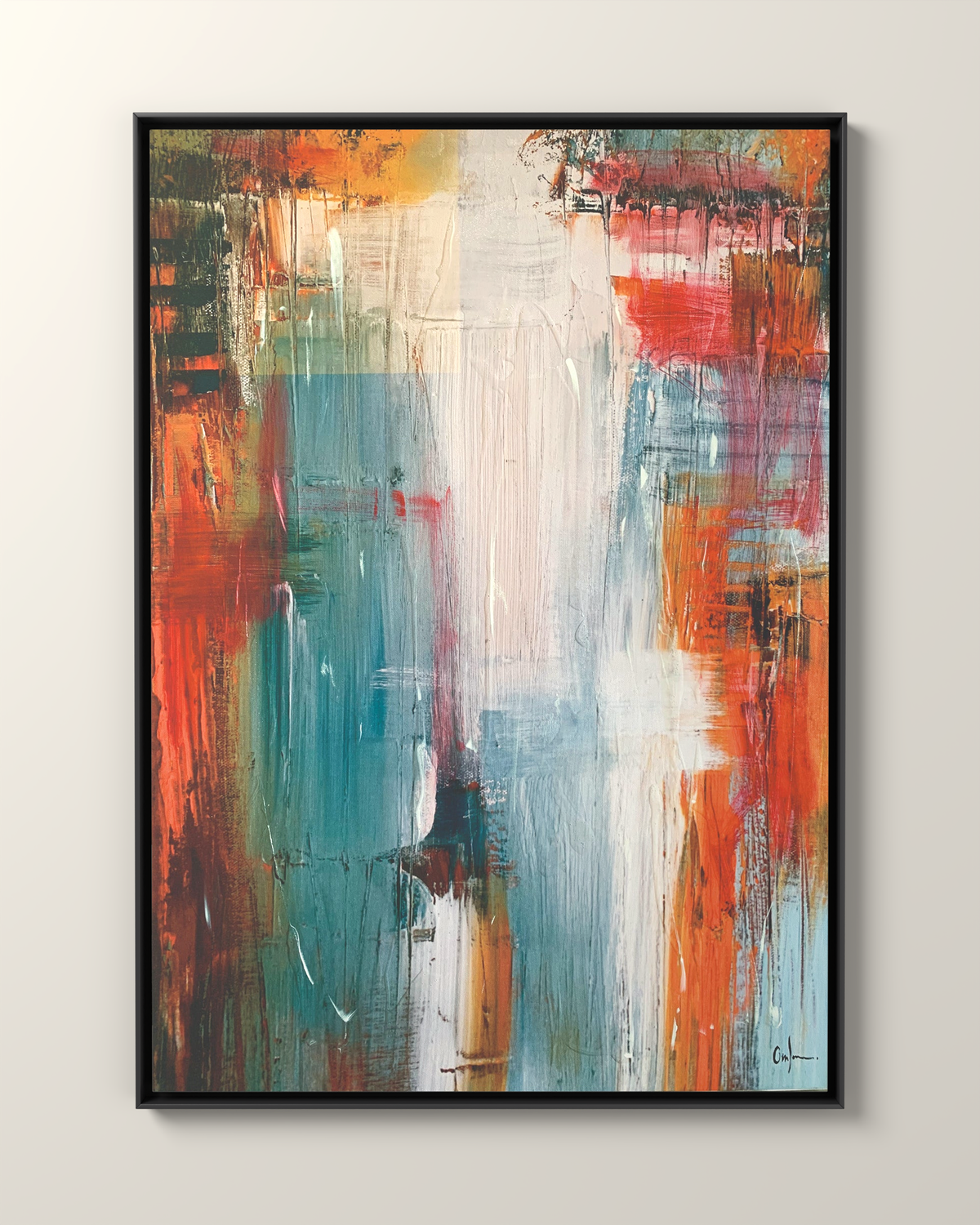 Rovella 2 Canvas Artwork in a Black frame | KUNAL TREHAN Casa Maison Home