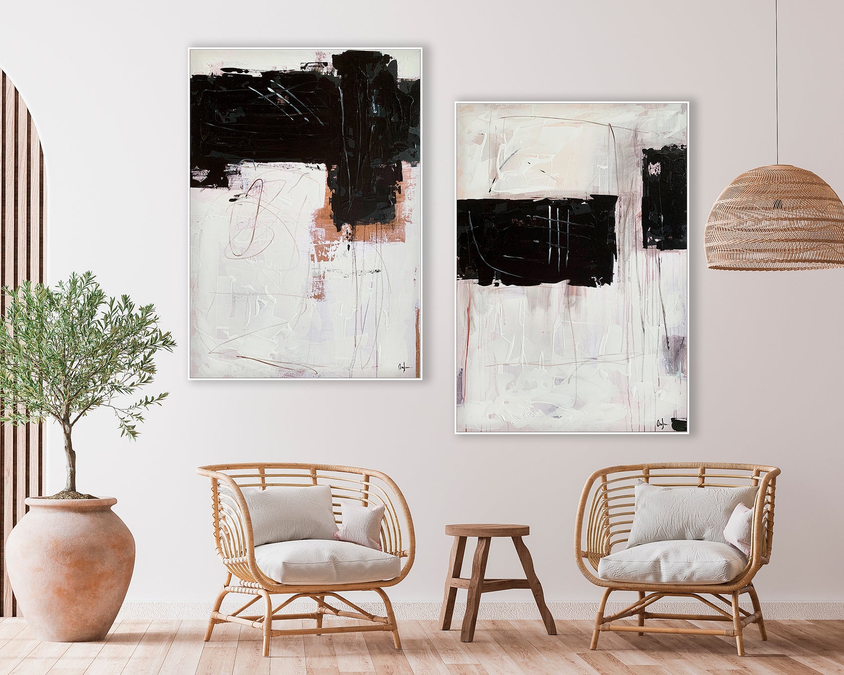 Sartoria 1 & 2 Canvas Artwork - Set of 2