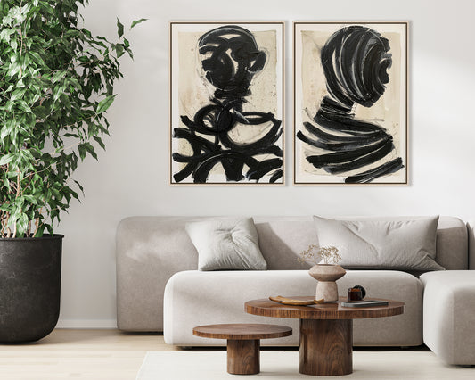 Interno Nero 2 Canvas Artwork