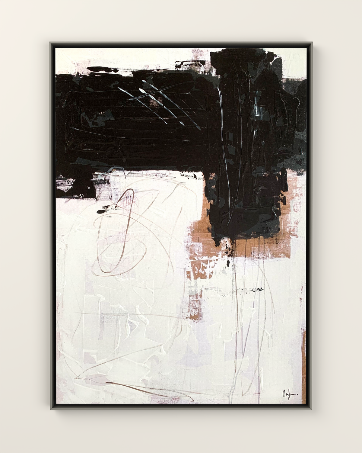Sartoria 1 Canvas Artwork in a Silver frame | KUNAL TREHAN Casa Maison Home