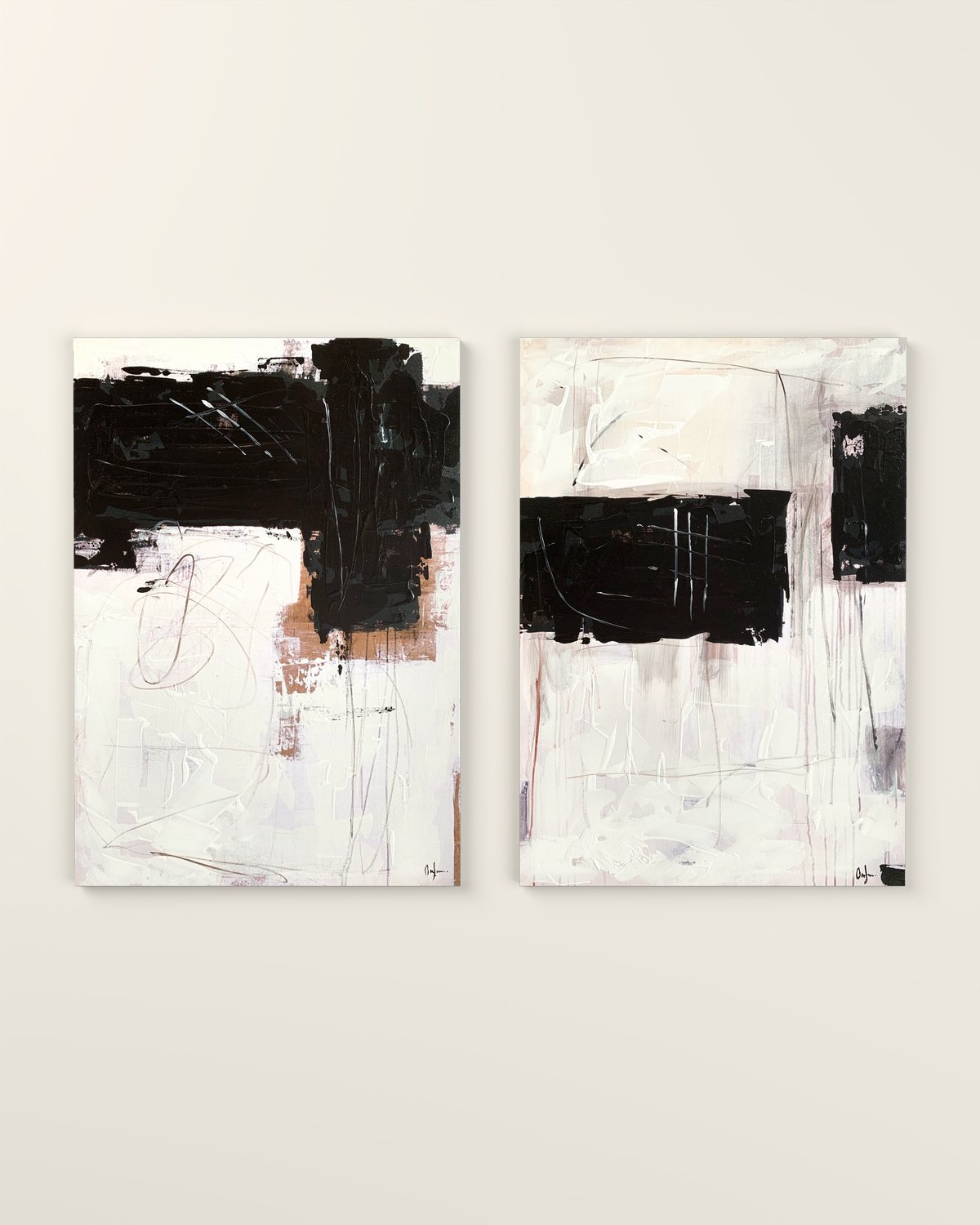 Sartoria 1 & 2 Canvas Artwork - Set of 2 without frame | KUNAL TREHAN Casa Maison Home